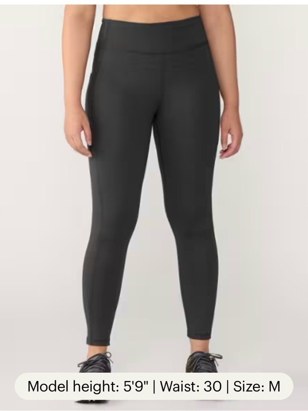 REI Co-Op Active Pursuits 7/8 Tights Leggings Black High Rise Cropped
